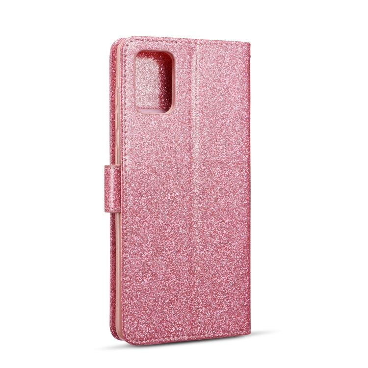 For Samsung Galaxy A51 Glitter Powder Love Leather Phone Case