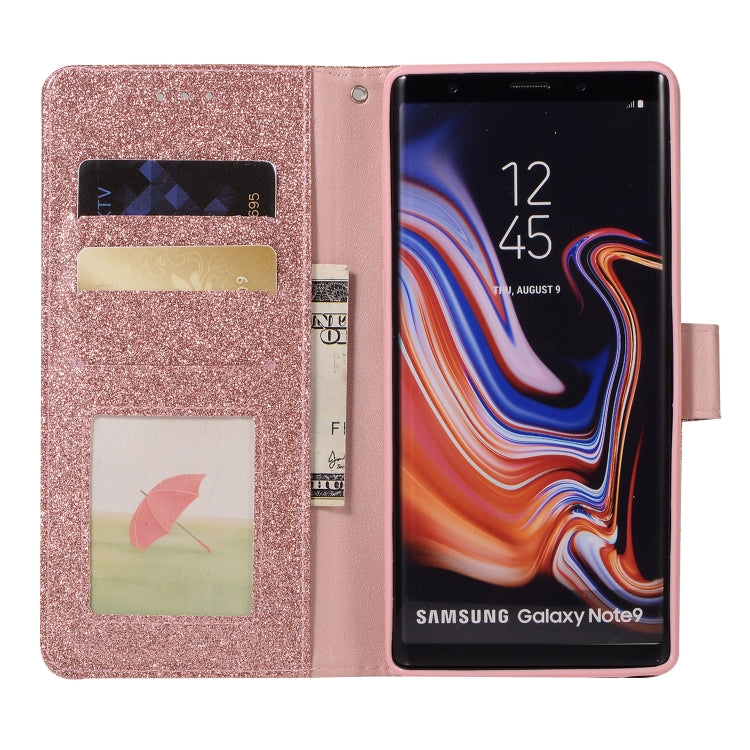For Samsung Galaxy Note9 Glitter Powder Love Leather Phone Case
