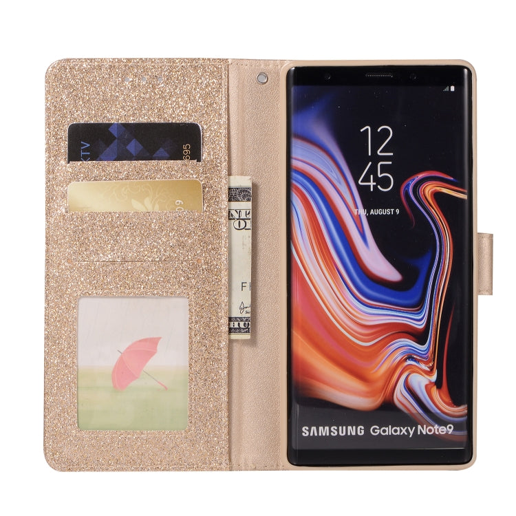 For Samsung Galaxy Note9 Glitter Powder Love Leather Phone Case