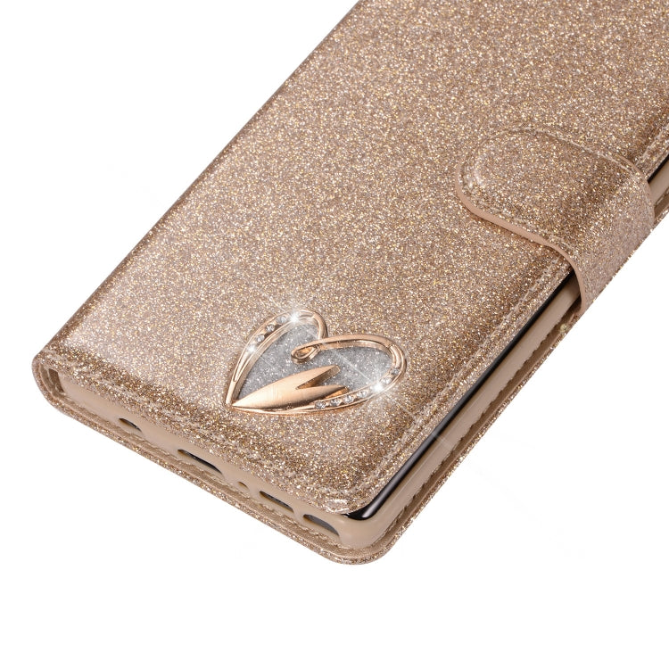 For Samsung Galaxy Note9 Glitter Powder Love Leather Phone Case
