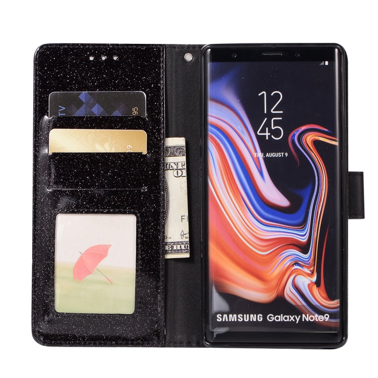 For Samsung Galaxy Note9 Glitter Powder Love Leather Phone Case