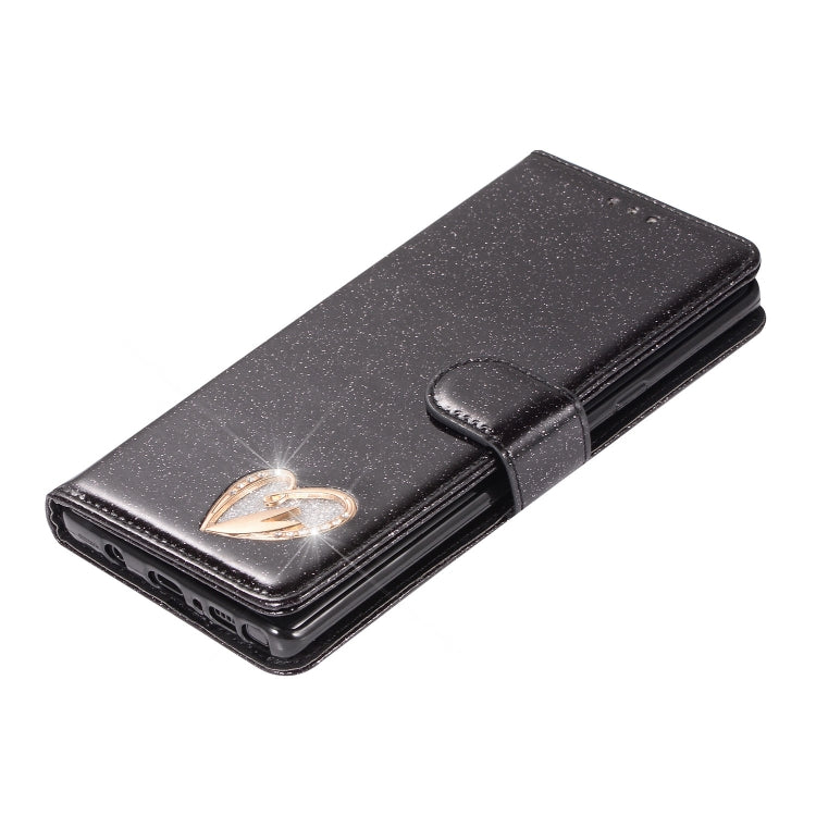 For Samsung Galaxy Note9 Glitter Powder Love Leather Phone Case