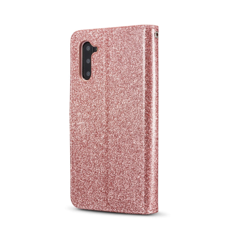 For Samsung Galaxy Note10 Glitter Powder Love Leather Phone Case