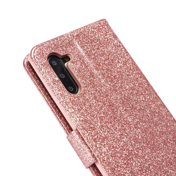 For Samsung Galaxy Note10 Glitter Powder Love Leather Phone Case