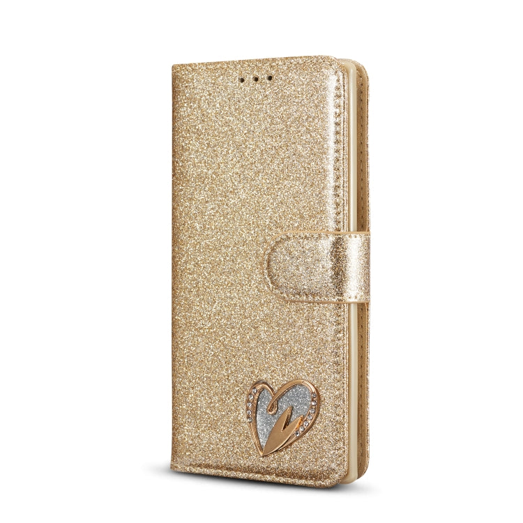 For Samsung Galaxy Note10 Glitter Powder Love Leather Phone Case