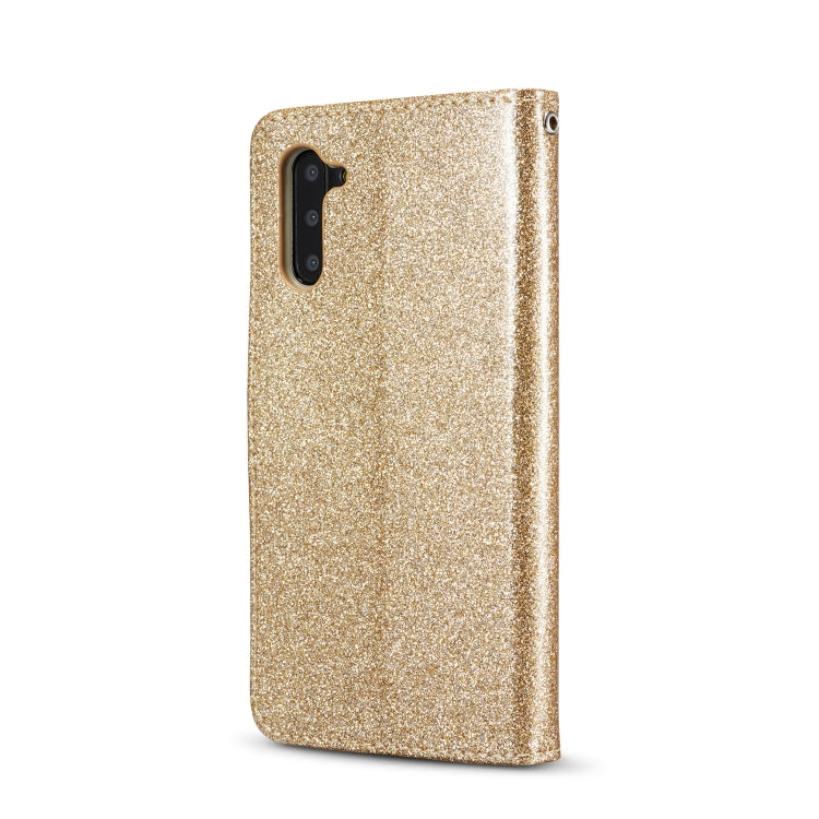 For Samsung Galaxy Note10 Glitter Powder Love Leather Phone Case