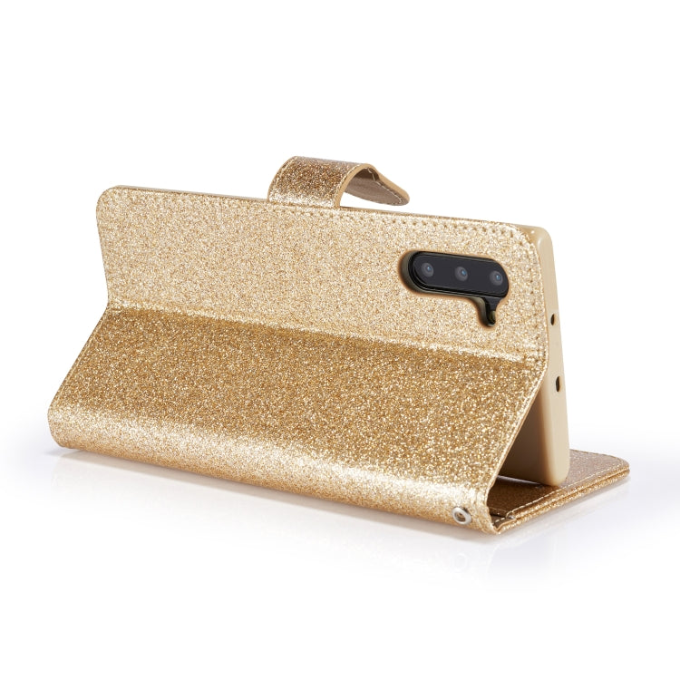 For Samsung Galaxy Note10 Glitter Powder Love Leather Phone Case