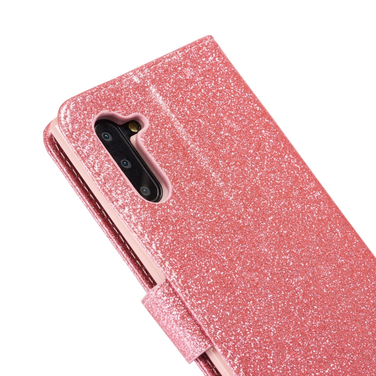 For Samsung Galaxy Note10 Glitter Powder Love Leather Phone Case