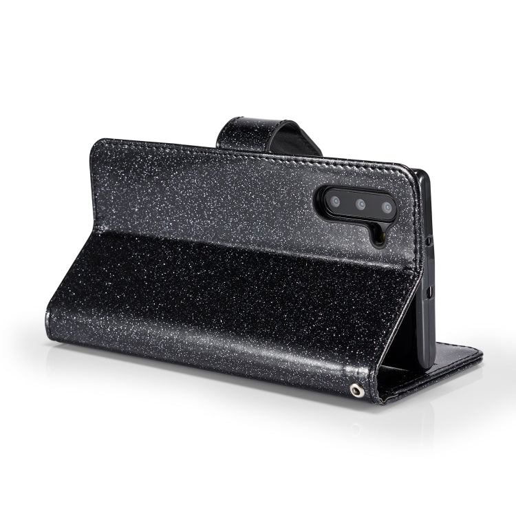 For Samsung Galaxy Note10 Glitter Powder Love Leather Phone Case