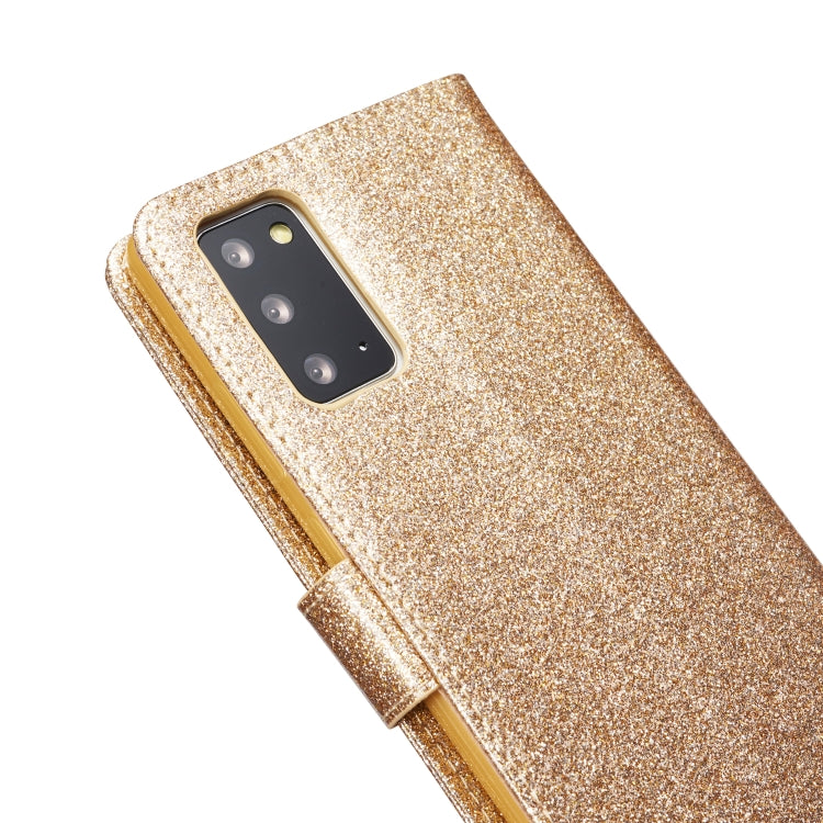 For Samsung Galaxy Note20 Glitter Powder Love Leather Phone Case