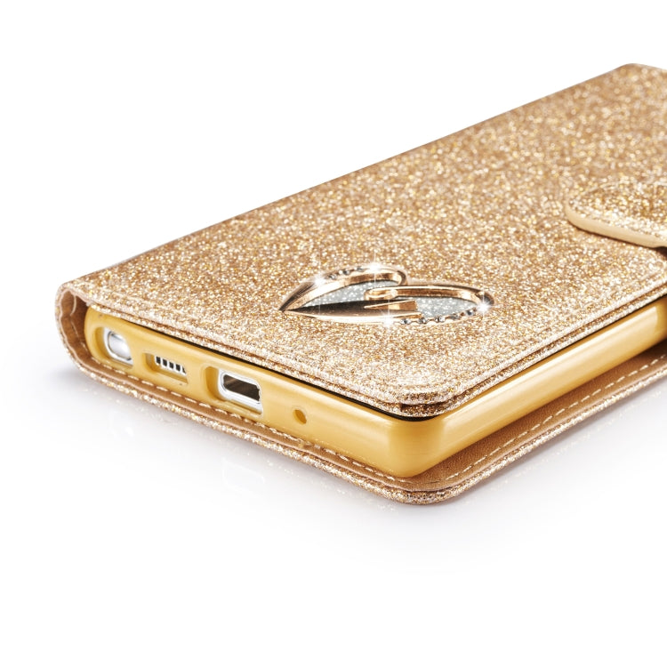 For Samsung Galaxy Note20 Glitter Powder Love Leather Phone Case