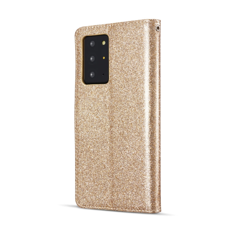 For Samsung Galaxy Note20 Ultra Glitter Powder Love Leather Phone Case