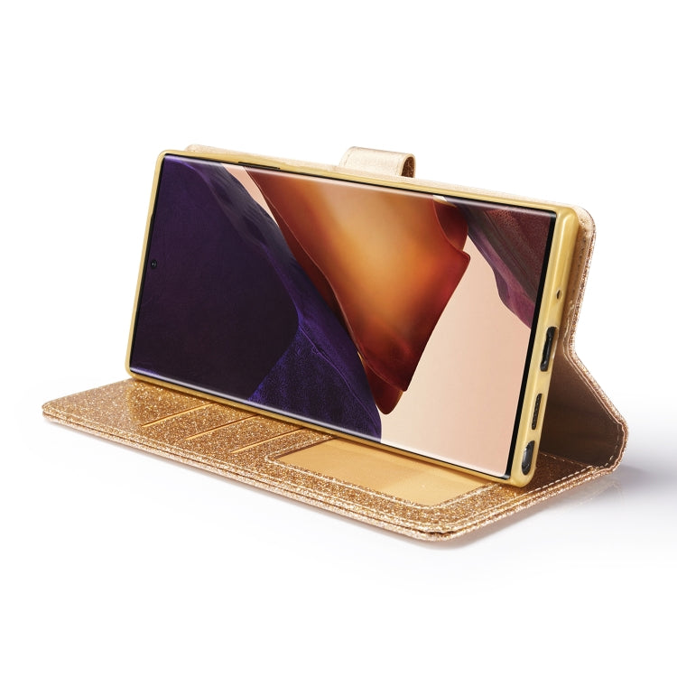 For Samsung Galaxy Note20 Ultra Glitter Powder Love Leather Phone Case
