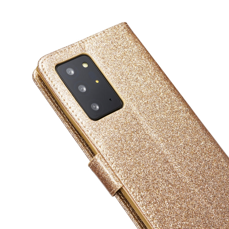 For Samsung Galaxy Note20 Ultra Glitter Powder Love Leather Phone Case
