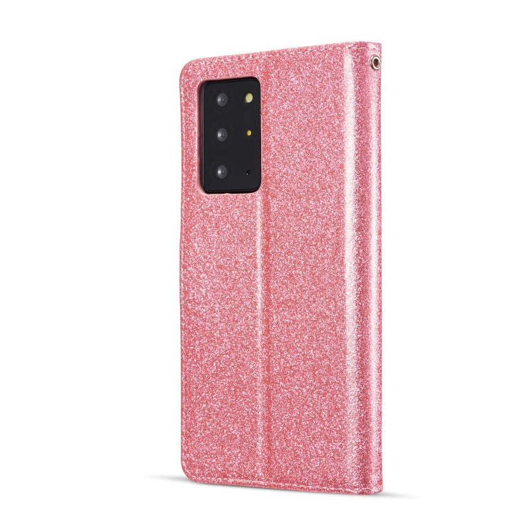 For Samsung Galaxy Note20 Ultra Glitter Powder Love Leather Phone Case