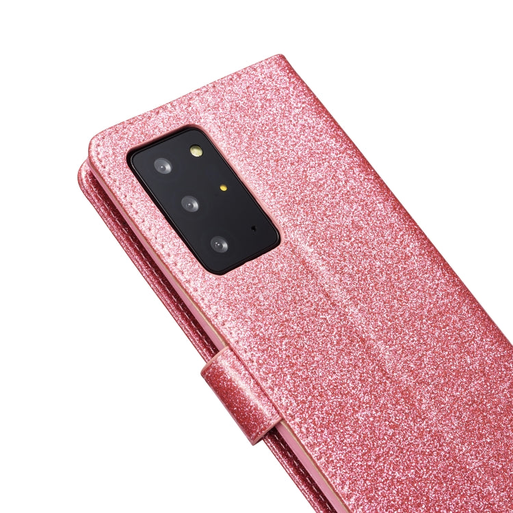 For Samsung Galaxy Note20 Ultra Glitter Powder Love Leather Phone Case