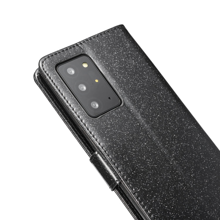 For Samsung Galaxy Note20 Ultra Glitter Powder Love Leather Phone Case