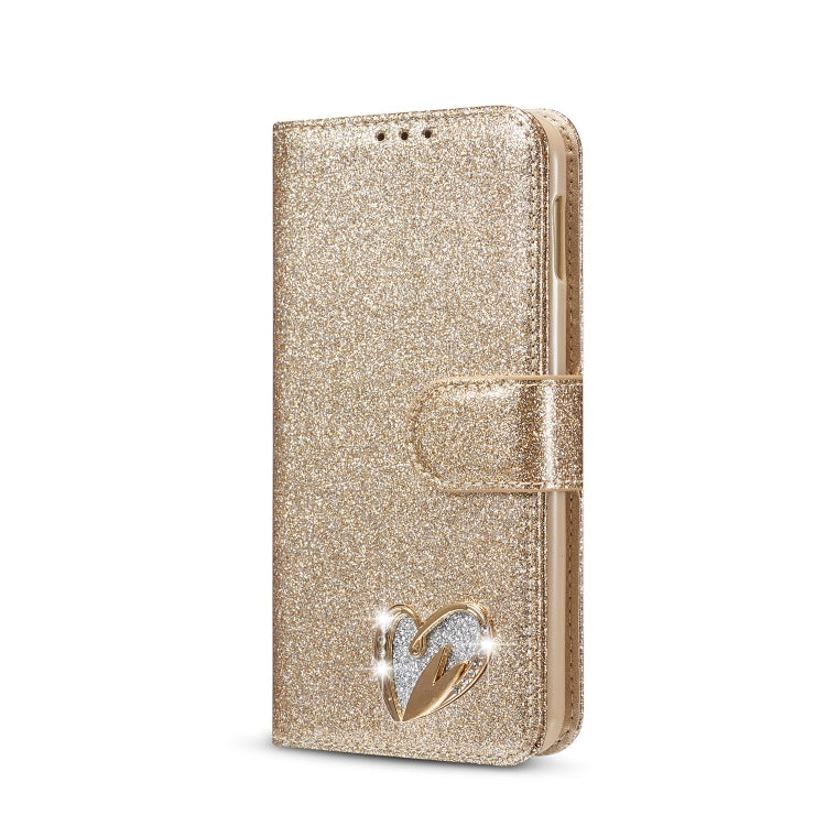 For Samsung Galaxy S10e Glitter Powder Love Leather Phone Case