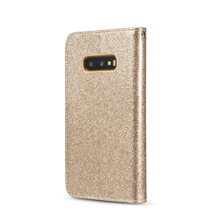 For Samsung Galaxy S10e Glitter Powder Love Leather Phone Case