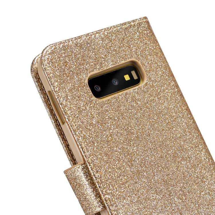 For Samsung Galaxy S10e Glitter Powder Love Leather Phone Case