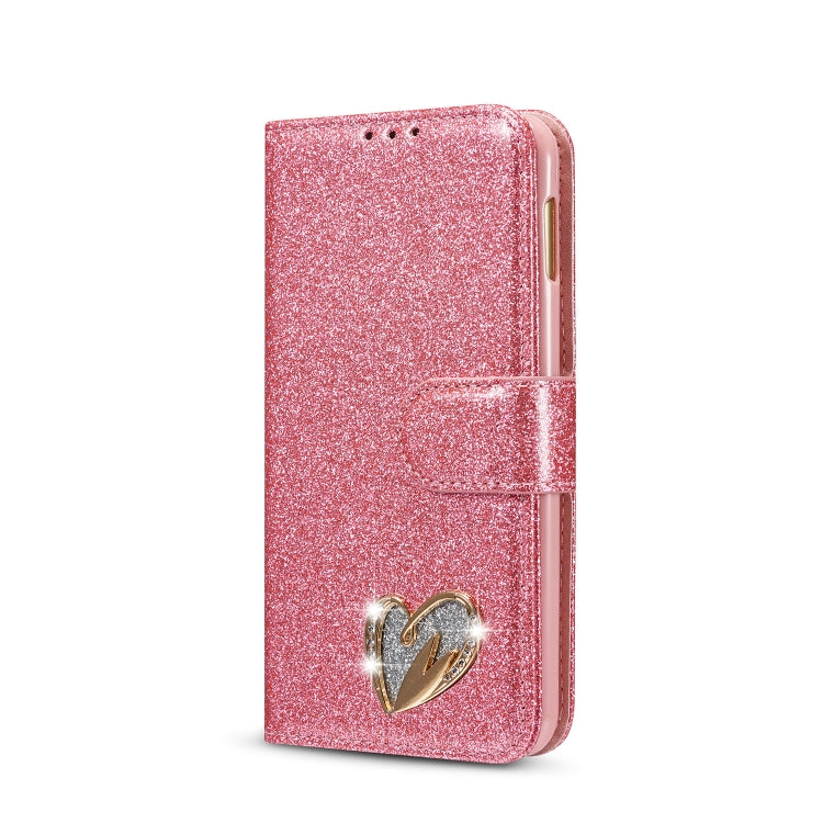 For Samsung Galaxy S10e Glitter Powder Love Leather Phone Case