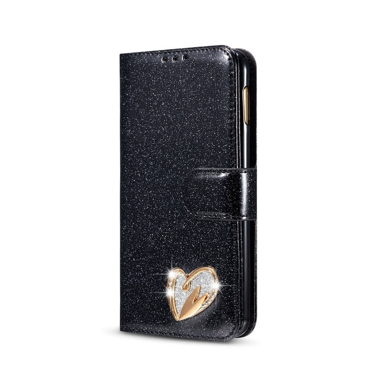 For Samsung Galaxy S10e Glitter Powder Love Leather Phone Case