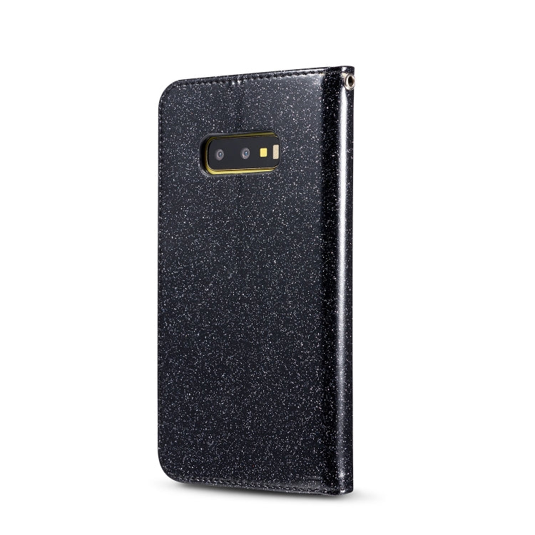 For Samsung Galaxy S10e Glitter Powder Love Leather Phone Case