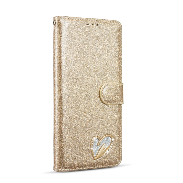 For Samsung Galaxy S20 UItra Glitter Powder Love Leather Phone Case
