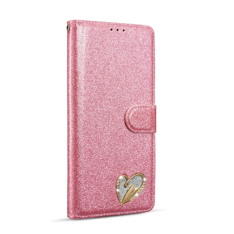 For Samsung Galaxy S20 UItra Glitter Powder Love Leather Phone Case