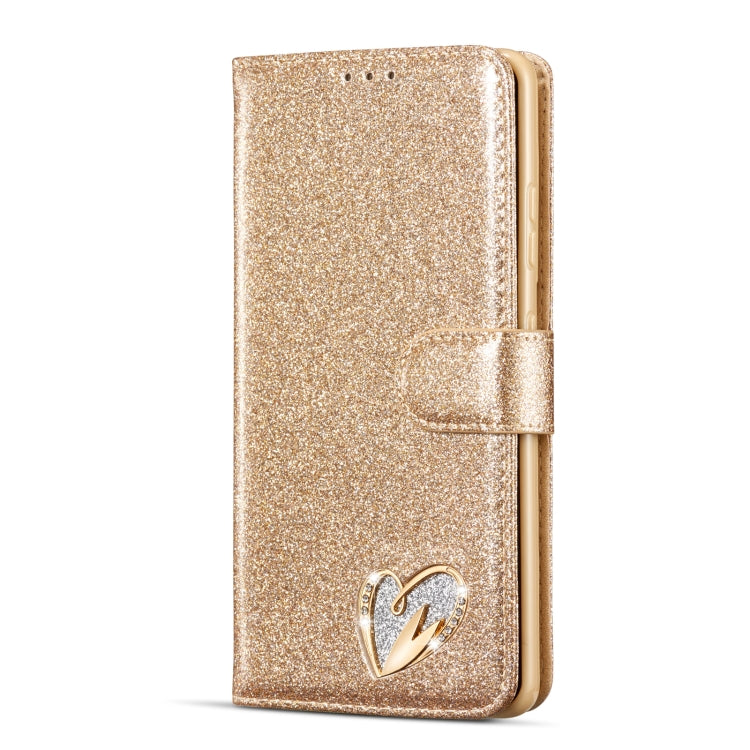 For Samsung Galaxy S21 Ultra 5G Glitter Powder Love Leather Phone Case