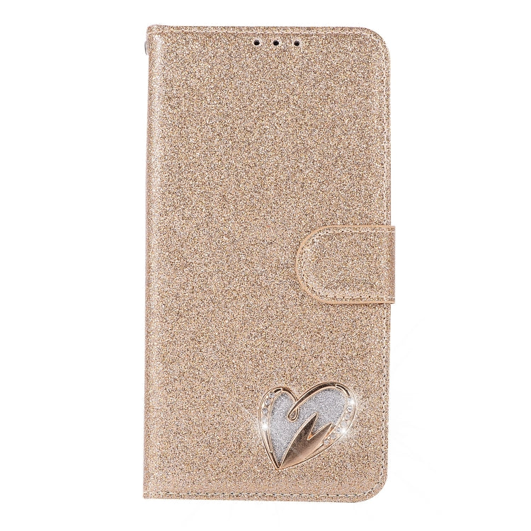 For Huawei P20 Pro Glitter Powder Love Leather Phone Case