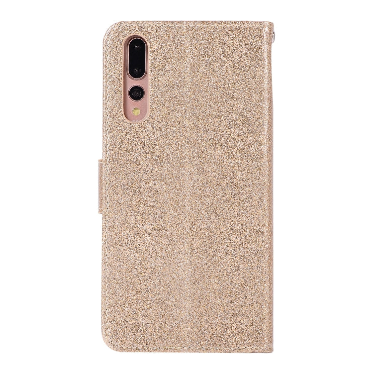 For Huawei P20 Pro Glitter Powder Love Leather Phone Case