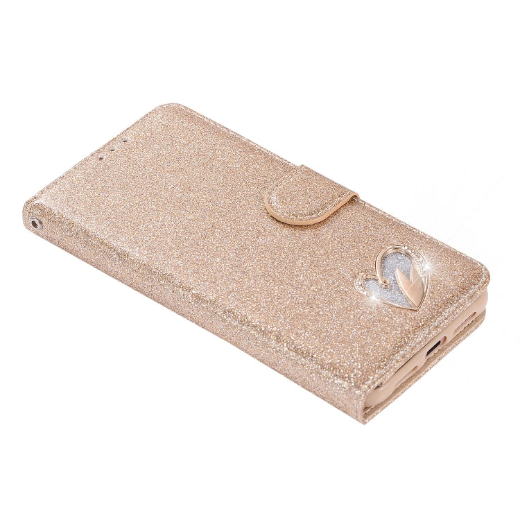 For Huawei P20 Pro Glitter Powder Love Leather Phone Case