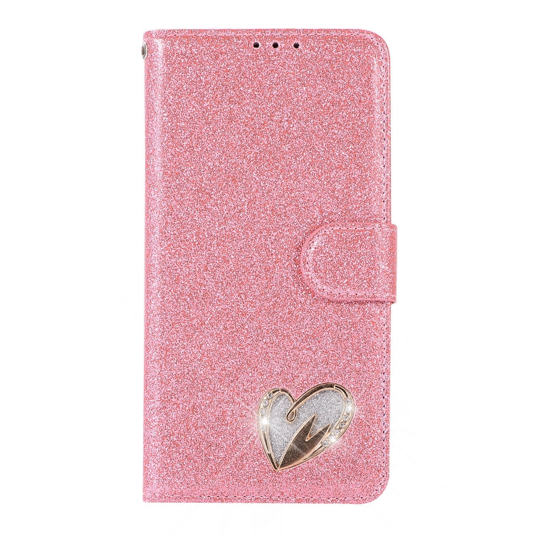 For Huawei P20 Pro Glitter Powder Love Leather Phone Case