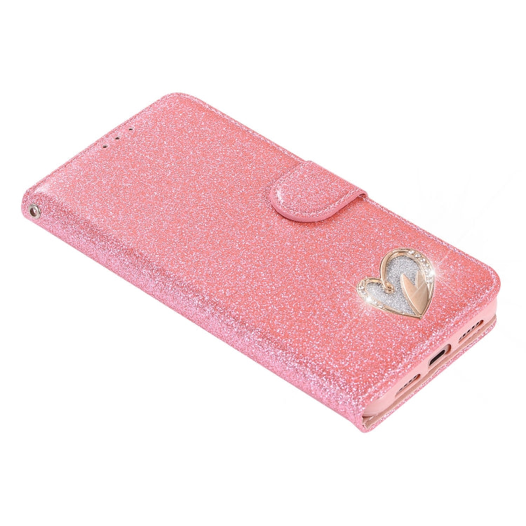 For Huawei P20 Pro Glitter Powder Love Leather Phone Case
