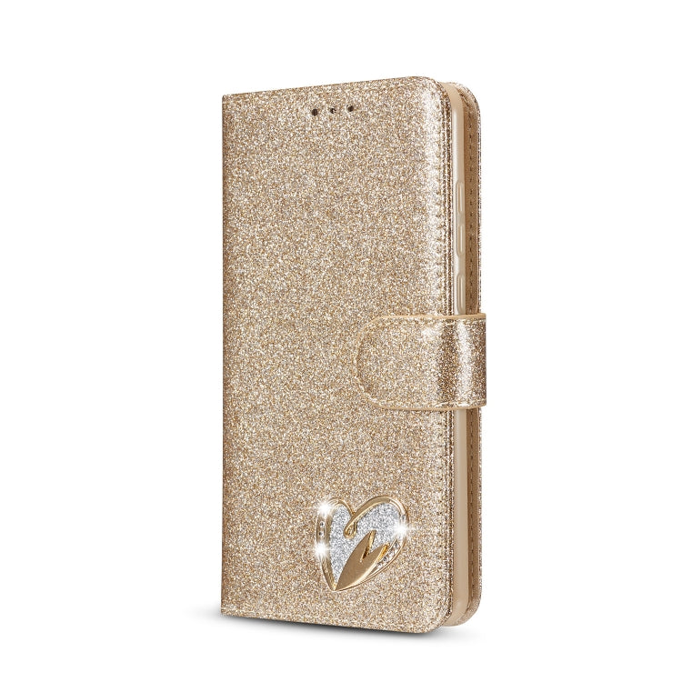 For Huawei P30 Glitter Powder Love Leather Phone Case