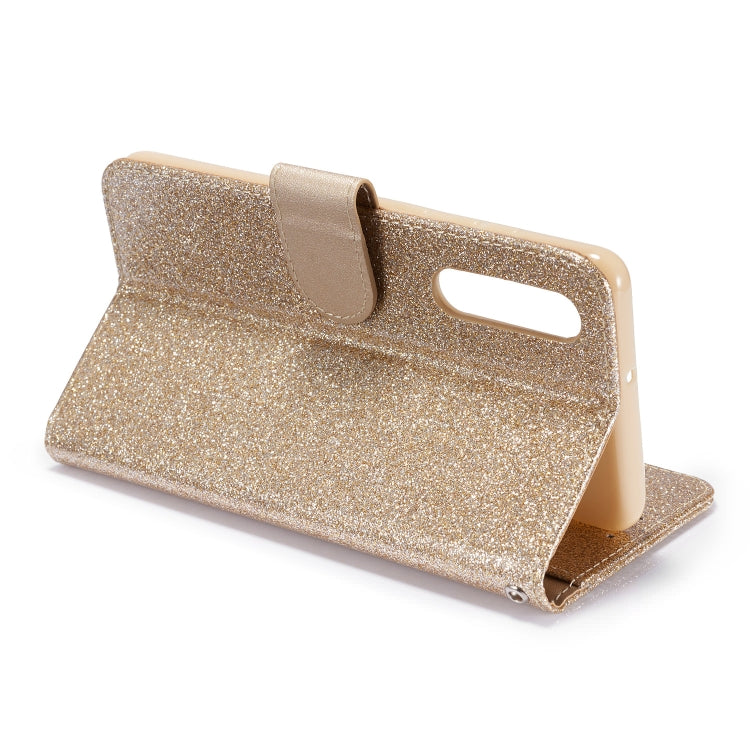 For Huawei P30 Glitter Powder Love Leather Phone Case