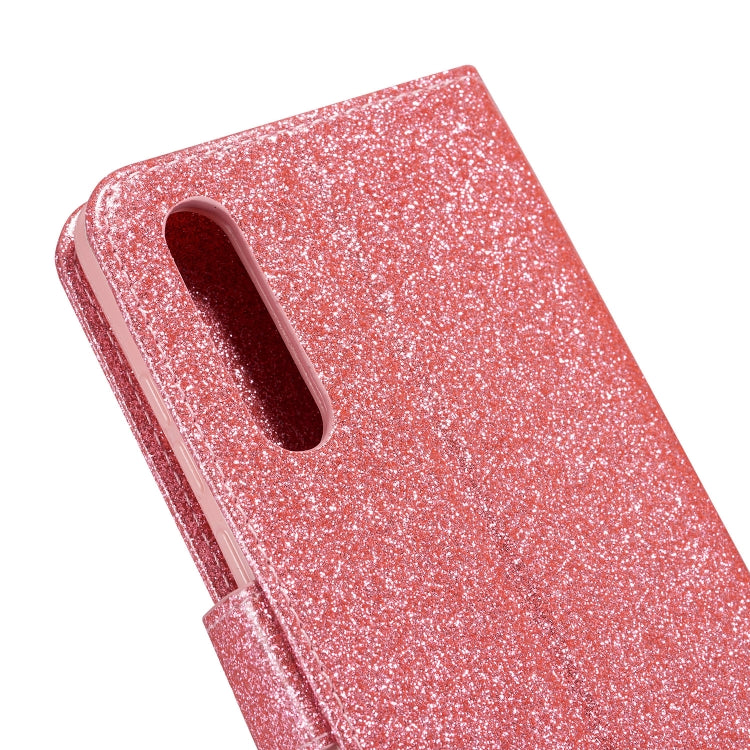 For Huawei P30 Glitter Powder Love Leather Phone Case