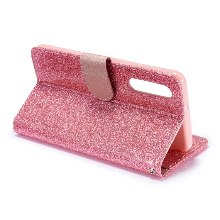 For Huawei P30 Glitter Powder Love Leather Phone Case