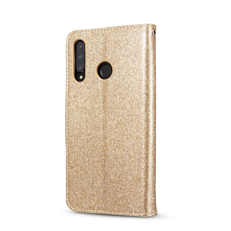 For Huawei P30 Lite Glitter Powder Love Leather Phone Case