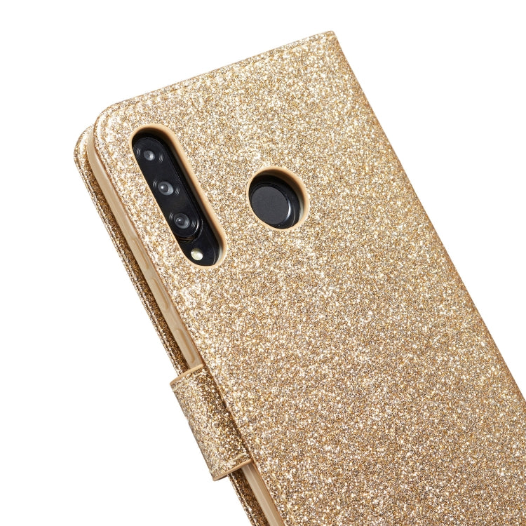For Huawei P30 Lite Glitter Powder Love Leather Phone Case