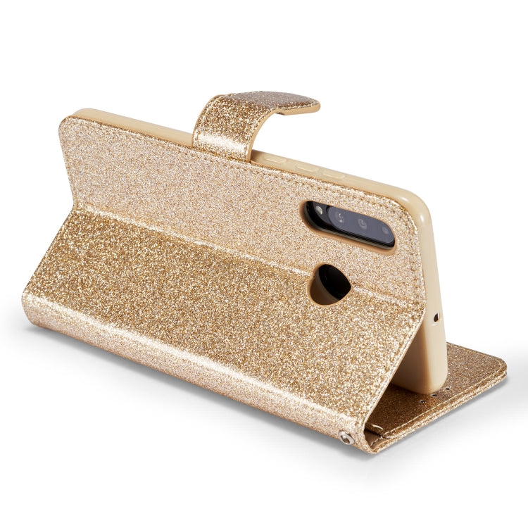 For Huawei P30 Lite Glitter Powder Love Leather Phone Case