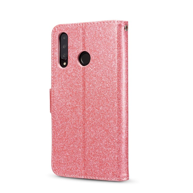 For Huawei P30 Lite Glitter Powder Love Leather Phone Case