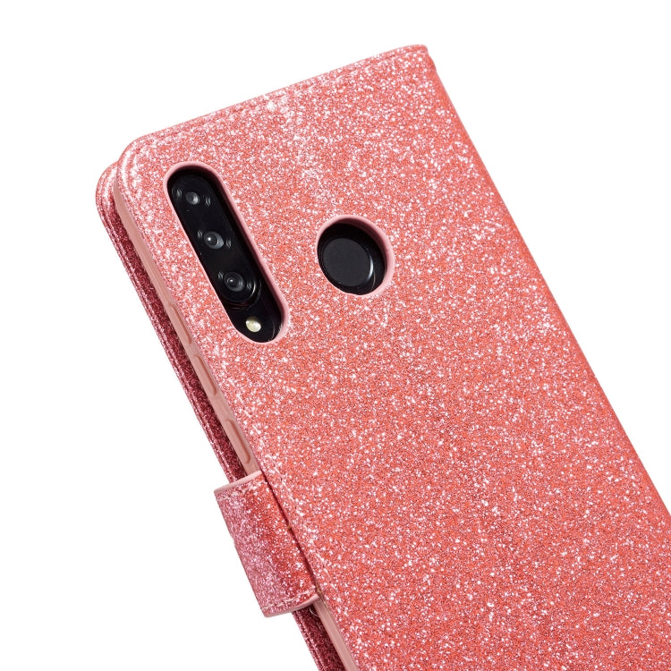 For Huawei P30 Lite Glitter Powder Love Leather Phone Case