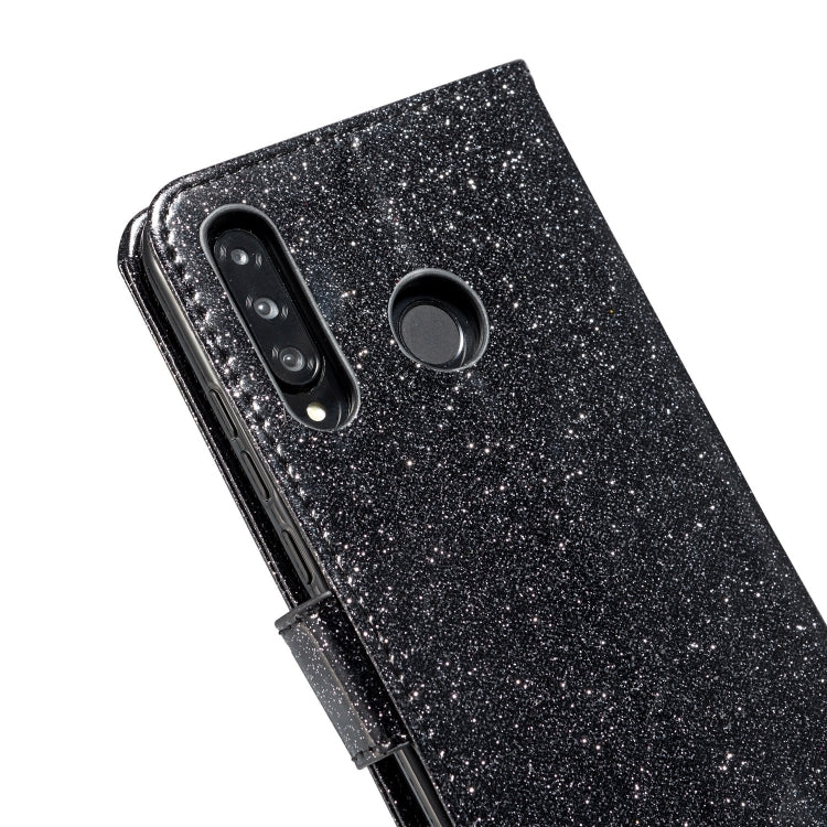For Huawei P30 Lite Glitter Powder Love Leather Phone Case