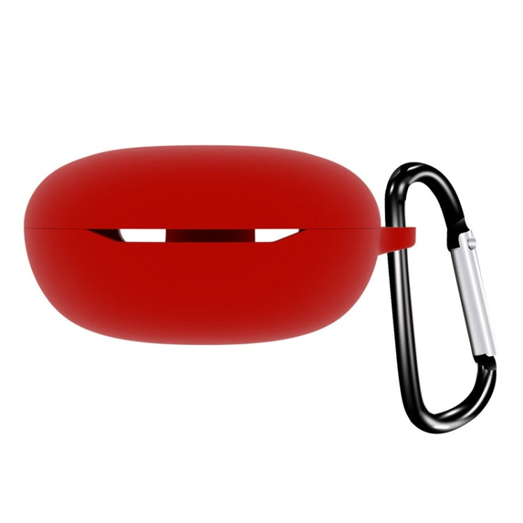 For Realme Buds Q Pure Color Bluetooth Earphone Soft Silicone Protective Case With Hook