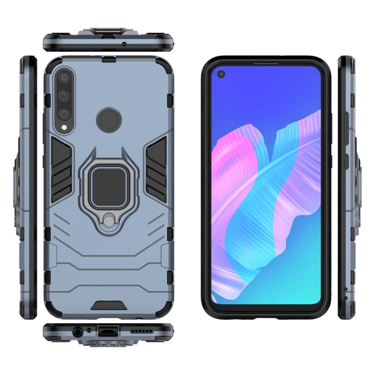 For Huawei Y7P PC + TPU Shockproof Protective Case with Magnetic Ring Holder