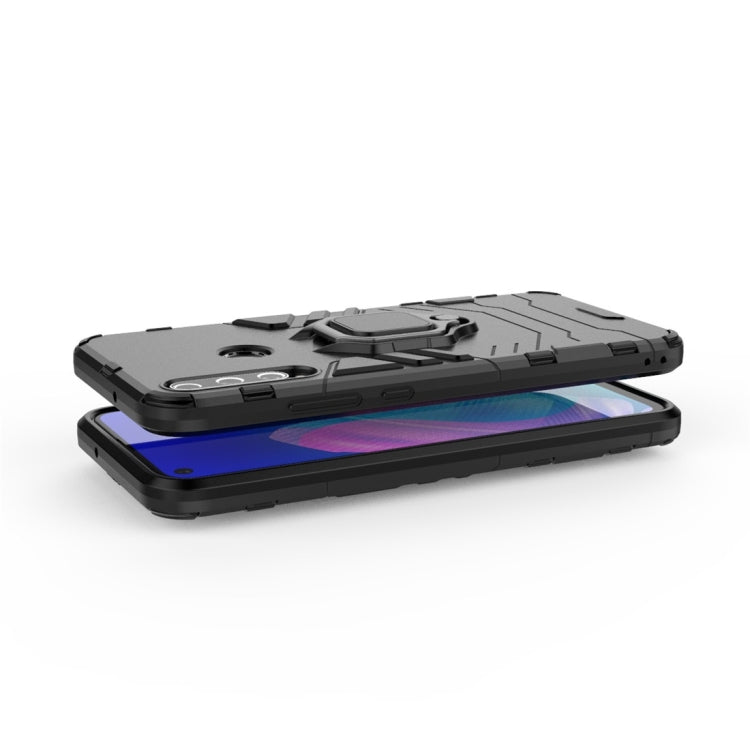 For Huawei Y7P PC + TPU Shockproof Protective Case with Magnetic Ring Holder