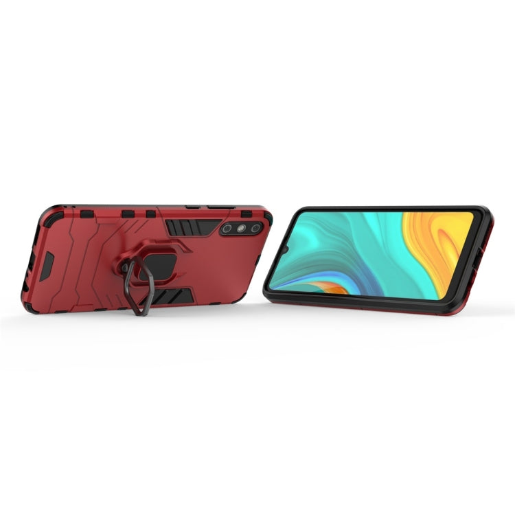For Huawei Enjoy 10e PC + TPU Shockproof Protective Case with Magnetic Ring Holder