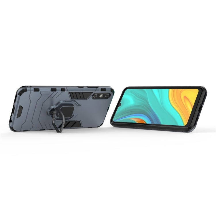 For Huawei Enjoy 10e PC + TPU Shockproof Protective Case with Magnetic Ring Holder